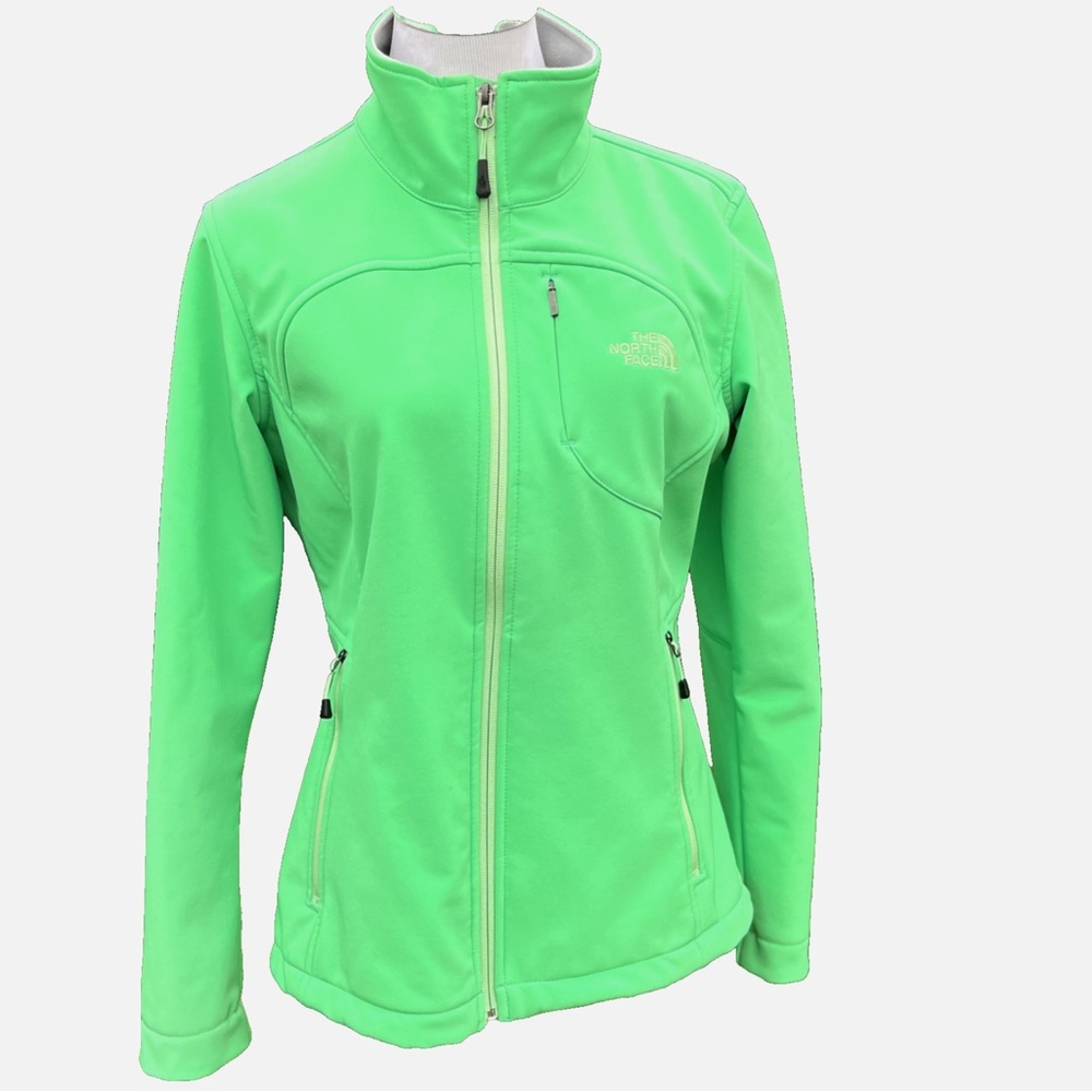 The North Face Apex Bionic Jacket Women's Medium Bionic Green Full Zip Hiking